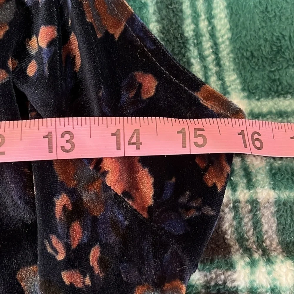 Free People Women’s Blue And Brown Velvety Dress Size Small NWOT - Picture 6 of 9